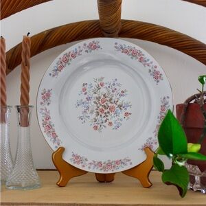 Fine China Pink Roses Plate
